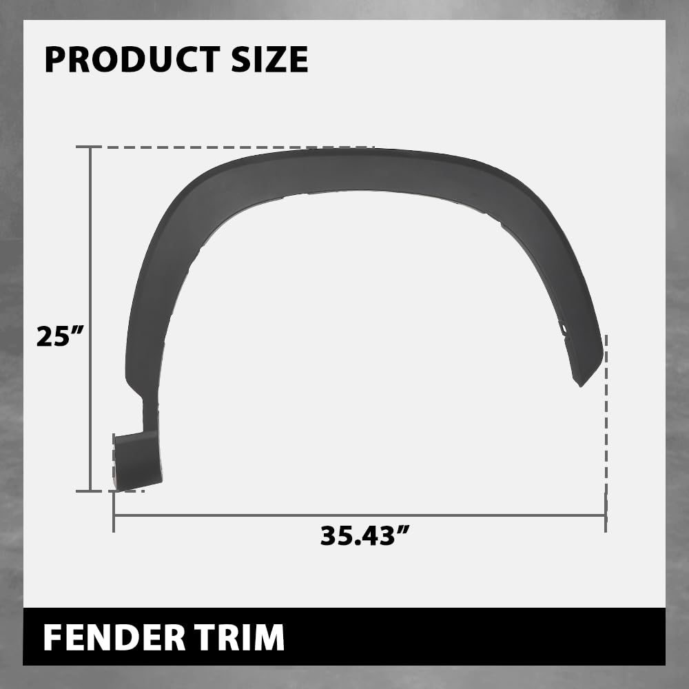 G-PLUS Front Fender Flares Compatible with Toyota Corolla Cross (Submodel: L, LE, XLE) 2022 2023 Left & Right Wheel Opening Molding 756010A040