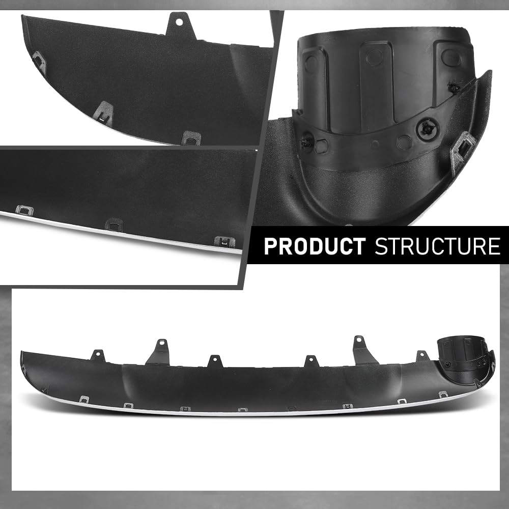 G-PLUS Rear Lower Bumper Valance Panel Compatible with Toyota RAV4 (submodel: LE, Limited, SE, XLE) 2016-2018 524530R020, 524530R020B2, TO1195108 Silver