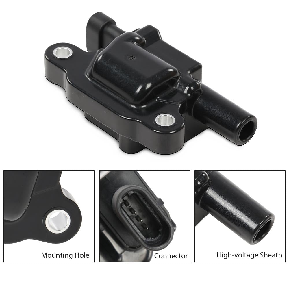 G-PLUS 8PCS Square Ignition Coil & Spark Plug &Wires Compatible with Chevy Silverado GMC Sierra 1500 2007-2013/Fit Chevy Tahoe GMC Yukon 2007-2015/Fit Cadillac Escalade 6.2L-V8 2007-2016