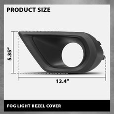 G-PLUS Fog Light Bezel Cover Set for Subaru Forester 2014-2016 Close-up View