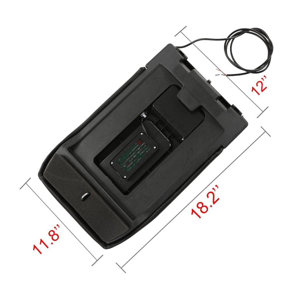 G-PLUS Center Console Lid Repair Kit Arm Rest Latch W/Charging Compatible with GMC Sierra/Yukon/Chevy Silverado/Suburban 1999-2007