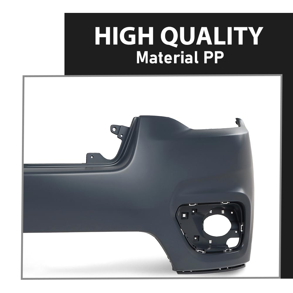 G-PLUS Front Upper Bumper Cover Fascia Compatible with Jeep Cherokee 2019-2023,Fit For Models Without Park Assist Only,Not Fit Trailhawk Models CH1014133