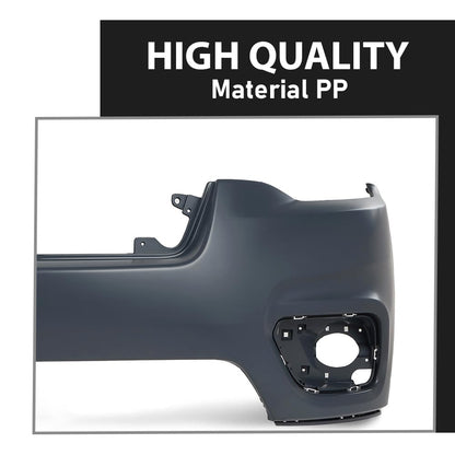 G-PLUS Front Upper Bumper Cover Fascia Compatible with Jeep Cherokee 2019-2023,Fit For Models Without Park Assist Only,Not Fit Trailhawk Models CH1014133