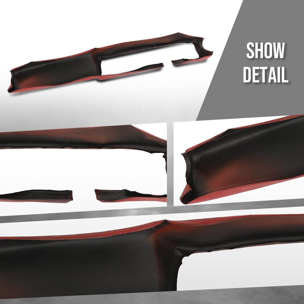 G-PLUS TPE Front Upper Dash Cover DashBoard Compatible with Chevy Camaro 1979-1981 Red