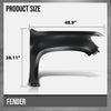 G-PLUS Fender Front Right Side Compatible with Chevy Colorado Base 2015 2016 2017 2018 2019 2020 Fit Chevy Colorado (submodel: LT, WT, Z71) 2015 2016 2017 2018 2019 2020 2021 2022 23373629 Black