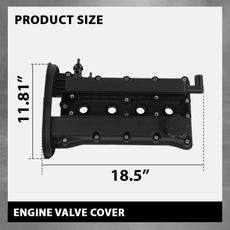 G-PLUS Valve Cover with Gasket Cap for Chevy Aveo 2004-2005 1.6L Side View