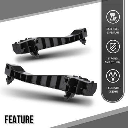 G-PLUS Headlight Bracket Set Left & Right Compatible with Toyota 4Runner (submodel: SR5 Premium, TRD Off-Road Premium) 2018 2019 2020 2021 2022 2023 5213335080, TO2509105 Black
