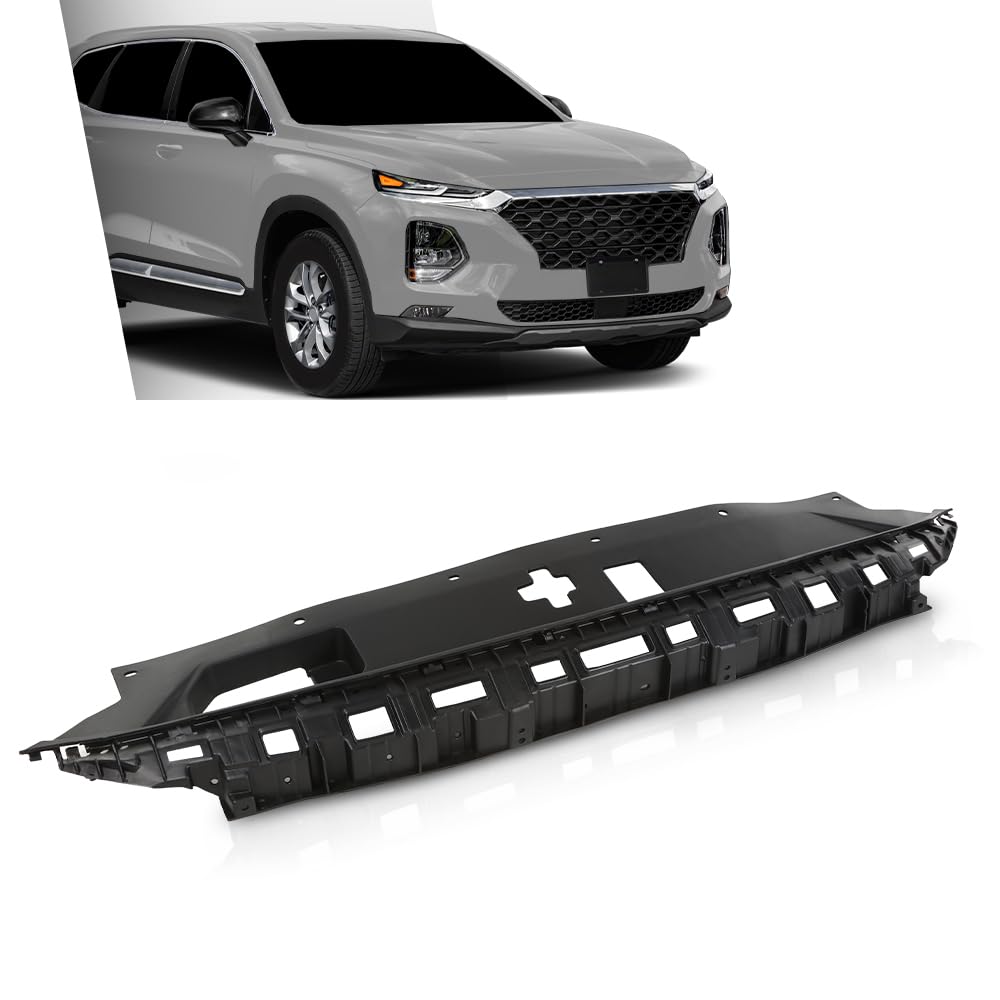 G-PLUS Upper Radiator Support Cover Compatible with Santa Fe 2019-2020 Accessory Black