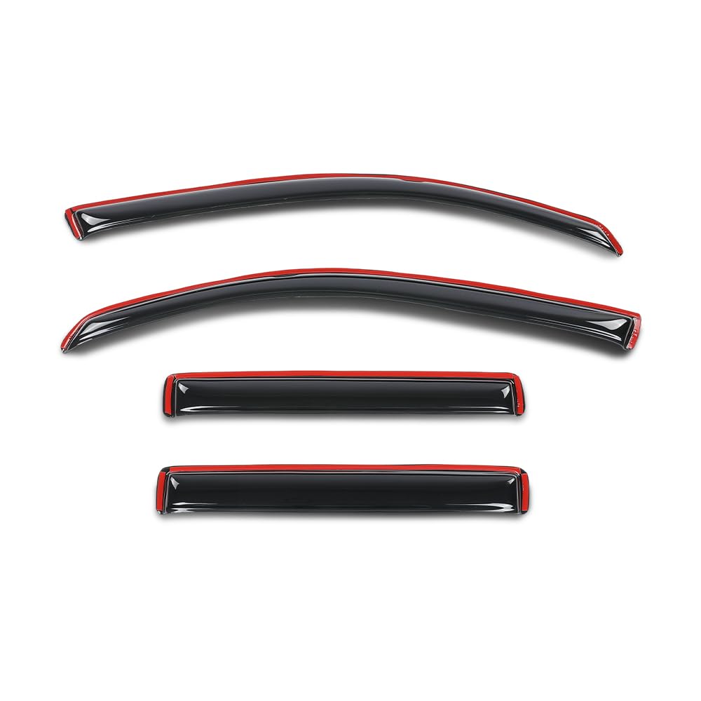 G-PLUS in-Channel Auto Vent Window Visor 4PCS Compatible with Honda Ridgeline 2017-2025 in-Channel Rain Guards Smoke