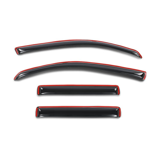 G-PLUS in-Channel Auto Vent Window Visor 4PCS Compatible with Honda Ridgeline 2017-2025 in-Channel Rain Guards Smoke