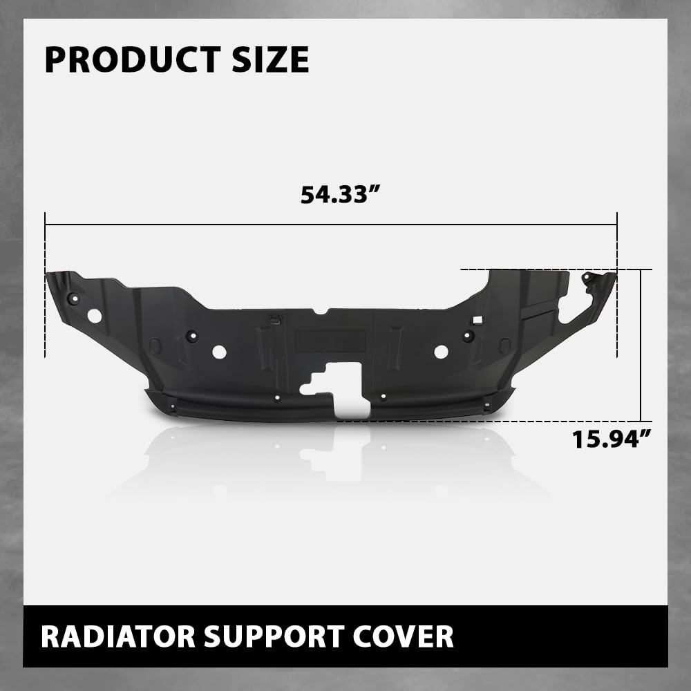 G-PLUS Front Radiator Support Cover Compatible with Ford Mustang 2013-2014 DR3Z8C291AA, FO1224113