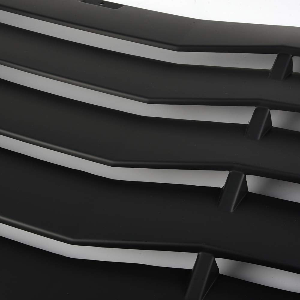 Rear Window Vent Louver Replacement for Dodge Charger 2011-2020 Windshield Sun Shade Cover Unpainted Black ABS 2012 2013 2014 2015 2016 2017 2018 2019