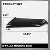 G-PLUS Rear Outside D Pillar Finish Molding Trim Left Side Compatible with Range Rover L405 2013-2021 Glossy Black
