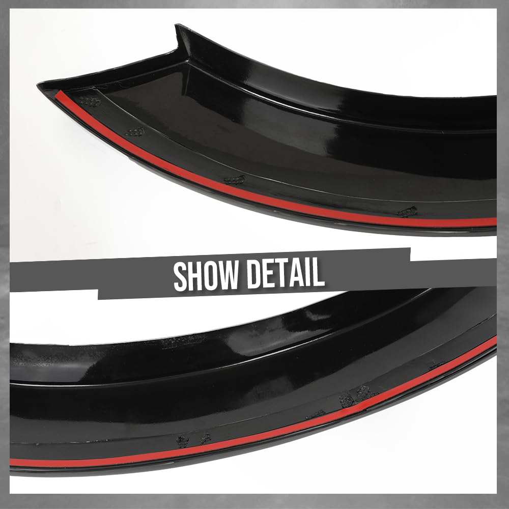G-PLUS 4PCS Fender Flares Compatible with Ford F250 F350 Super Duty 2011-2016, Left & Right Wheel Trim Opening Molding, Factory Style