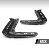 G-PLUS Pair Front Bumper Fog Lamp Cap Cover Compatible with Hyundai Elantra Sedan 2017-2018 86563F2000, 86564F2000 Black