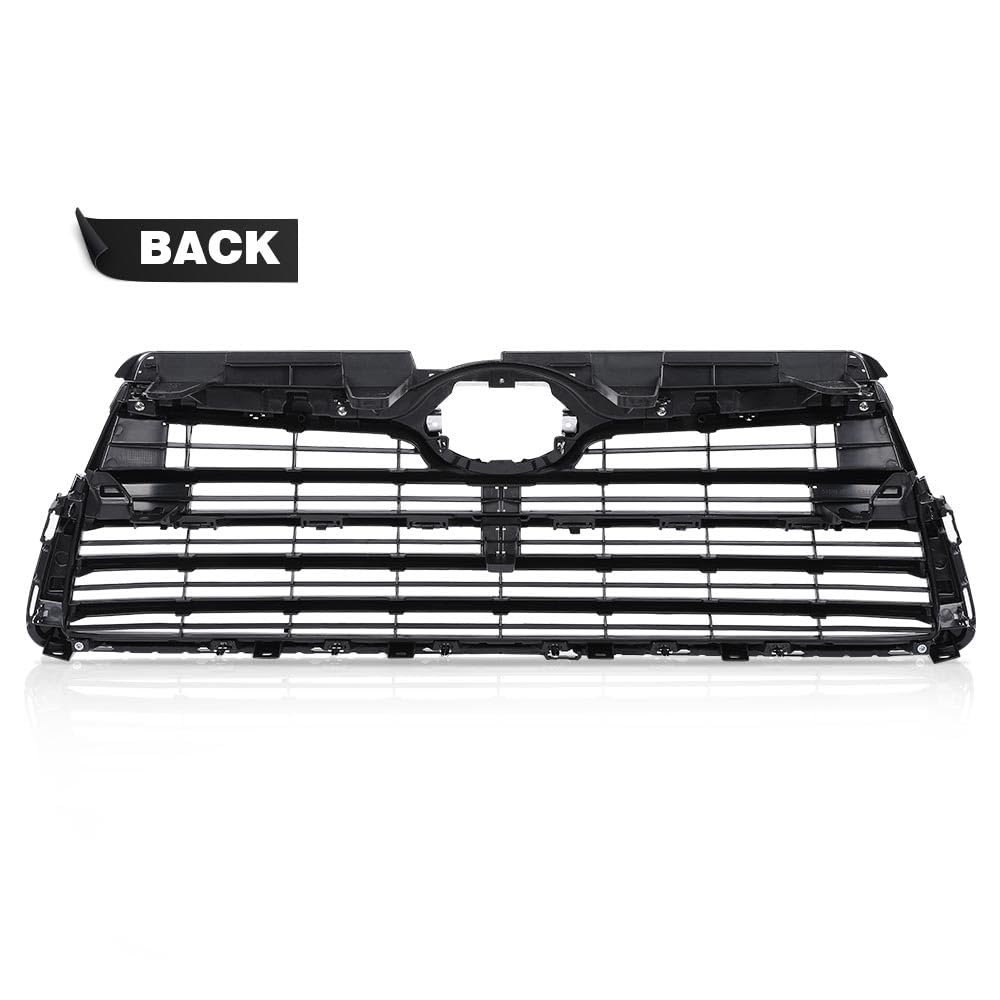 G-PLUS Chrome Front Bumper Upper Grill Grille ABS Compatible with 2014-2016 Toyota Highlander