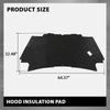 G-PLUS Hood Insulation Pad with Clips Compatible with 2002-2008 Dodge Ram 1500 Gas Only, Not for Diesel