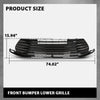 G-PLUS Front Lower Bumper Grille Grill, Compatible with Toyota Sienna LE 2021-2023, W/o Parking Sensor Hole, 5310208040, TO1036239