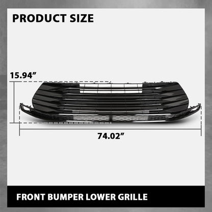 G-PLUS Front Lower Bumper Grille Grill, Compatible with Toyota Sienna LE 2021-2023, W/o Parking Sensor Hole, 5310208040, TO1036239