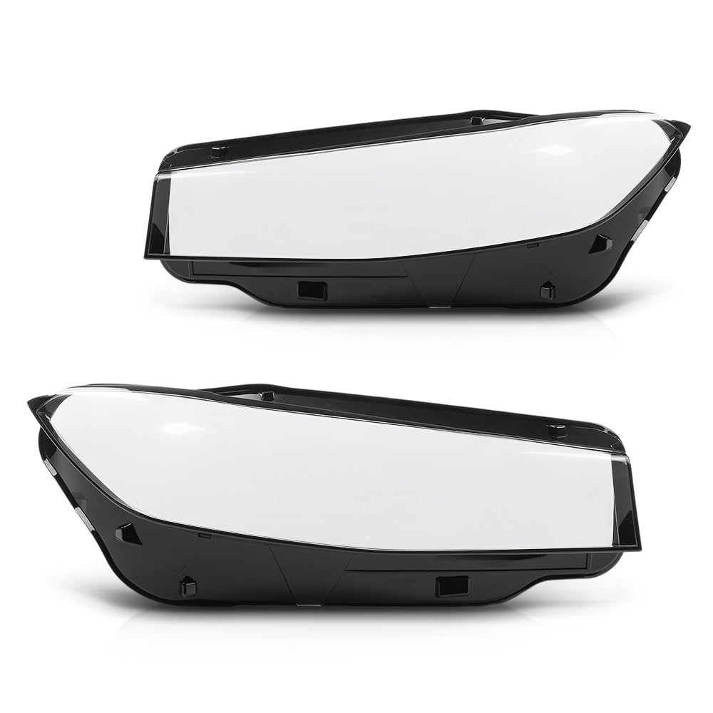 G-PLUS Headlight Lens Cover+Sealant Glue Compatible with BMW 3 Series G20 G21 2023-2024 Left & Right Pair Front Headlamp Lens Cover Clear