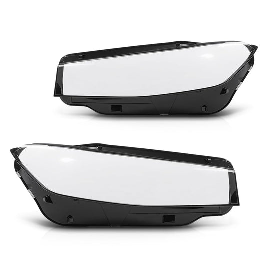 G-PLUS Headlight Lens Cover+Sealant Glue Compatible with BMW 3 Series G20 G21 2023-2024 Left & Right Pair Front Headlamp Lens Cover Clear