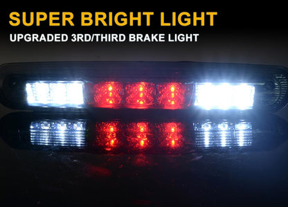 G-PLUS LED 3rd Third Brake Light Rear High Mount Stop Tail Lamps 07-13 Compatible with Chevy Silverado GMC Sierra 1500 2500 3500