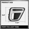 G-PLUS Front Fog Light Cover Bezel Trims, Compatible with Subaru Forester (submodel: Premier, Touring) 2019-2021, LH Driver & RH Passenger Side 2PCS, 57731SJ120, 57731SJ130