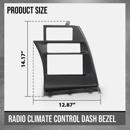 G-PLUS Climate Control Dash Bezel Compatible with Chevy Corvette C4 1994 1995 1996 Black