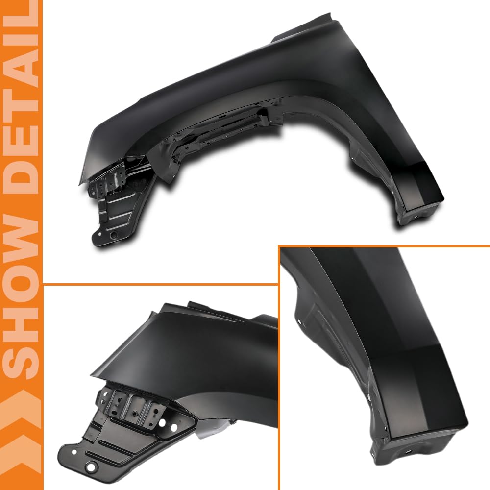 G-PLUS Front Left Driver Side Fender Compatible with Cadillac Escalade/Escalade ESV 2015-2020 84216913, 1240398, 23272198, 22756427 Black