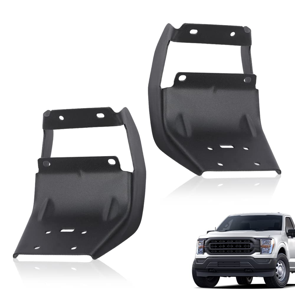 G-PLUS Running Board Mounting Brackets Compatible with Ford F150 2015-2022 Black