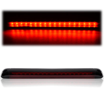 G-PLUS 3rd Third Brake Light High Mount Stop Light Compatible with Chevy Suburban GMC Yukon Tahoe Hummer Pickup Truck 1992-2004 Rear Brake Tail Lamps Red Lens Black Housing