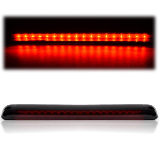 G-PLUS 3rd Third Brake Light High Mount Stop Light Compatible with Chevy Suburban GMC Yukon Tahoe Hummer Pickup Truck 1992-2004 Rear Brake Tail Lamps Red Lens Black Housing