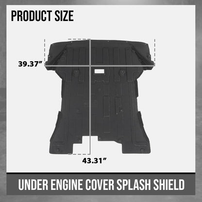 G-PLUS Under Engine Cover Splash Rust Shield Compatible with BMW X3 sDrive 2011 2012 2013 2014 2015 2016 2017 51757213662, 51-75-7-213-662, 51757378820 Black