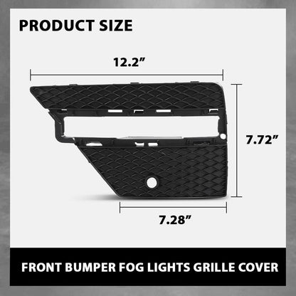 G-PLUS Front Bumper Fog Light Grill Covers Driver and Passenger Side Compatible with Benz ML250 ML350 ML400 ML550 4Matic Base 2012-2015 MB1039185 MB1038185 1668852922 1668852822