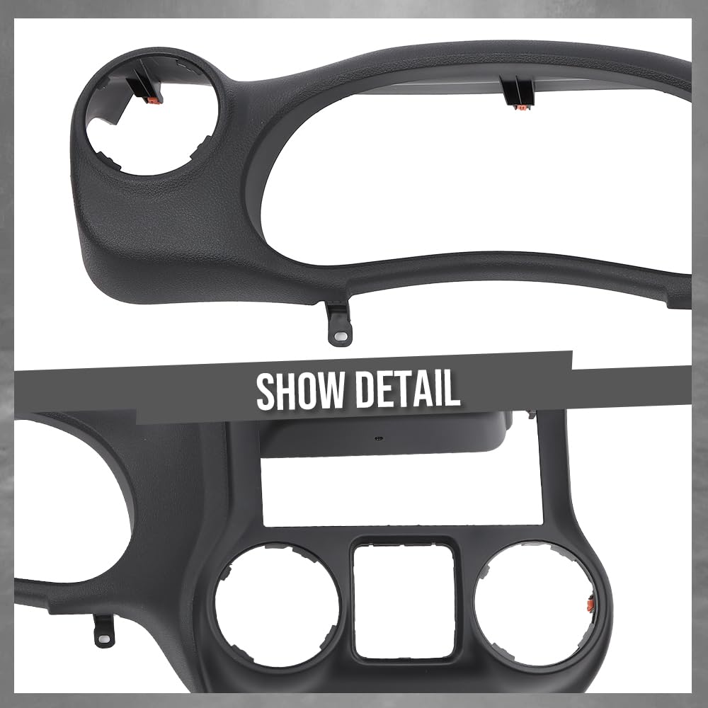 G-PLUS Dash Instrument Cluster Trim Panel Bezel Compatible With Jeep Wrangler 2011-2014