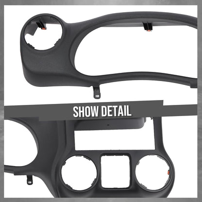 G-PLUS Dash Instrument Cluster Trim Panel Bezel Compatible With Jeep Wrangler 2011-2014