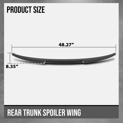 G-PLUS Rear Trunk Spoiler Wing Compatible with BMW G20 3 Series 4 Door Sedan 2019 2020 2021 2022 2023 2024 2025, Fit BMW G80 M3 Sedan 2021 2022 2023 2024 2025 Carbon Fiber Black