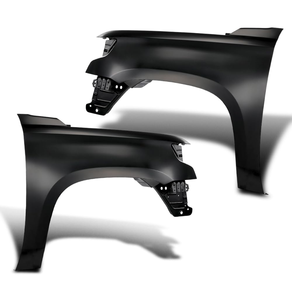 G-PLUS Front Fender Compatible with Chevy Tahoe Suburban 2015-2020 84216910, 22756424, GM1241388, 84216909, 2327219422756420, GM1240388 2PCS Black