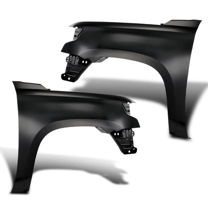 G-PLUS Front Fender Compatible with Chevy Tahoe Suburban 2015-2020 84216910, 22756424, GM1241388, 84216909, 2327219422756420, GM1240388 2PCS Black