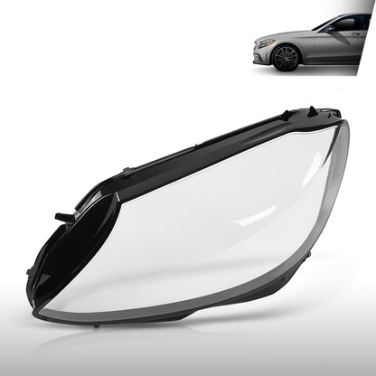 G-PLUS Headlight Lens Cover Compatible with Benz C-Class W205 C43 AMG 2019 2020 Left Side Front Headlamp Lens Cover Clear