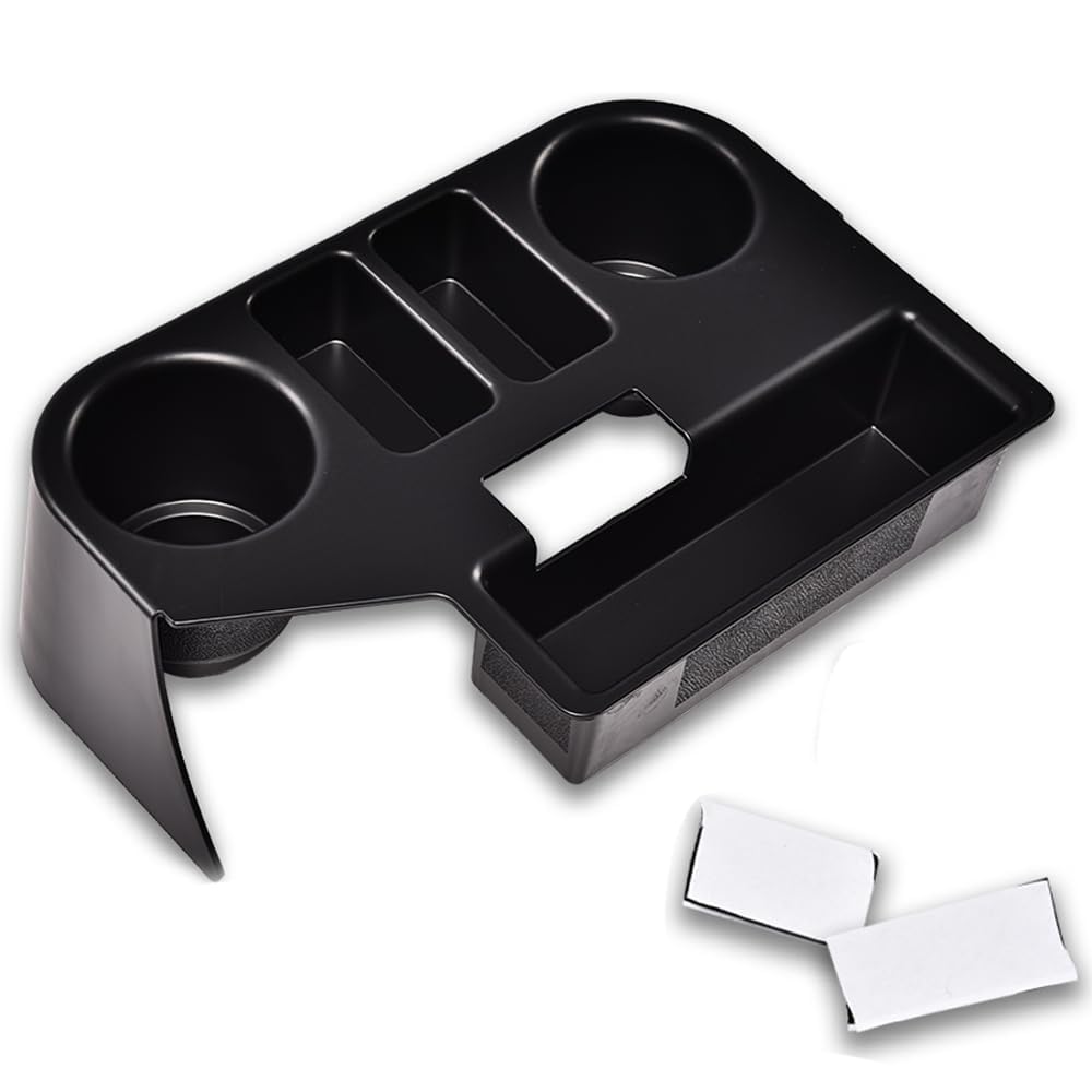 G-PLUS Center Console Cup Holder Compatible with Dodge Ram 1500 2500 3500 1994-1997 Cupholder Replacement Black ABS Plastic