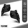 G-PLUS Bumper Bracket Front Left & Right Side Compatible with Tesla Model X 90D 2016-2017, Fit Tesla Model X (submodel: 100D, 75D, P100D) 2018 104709200H, 104709300H Black