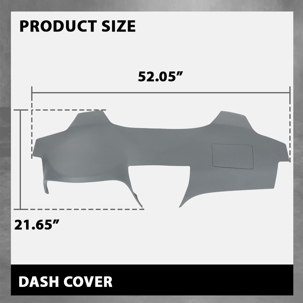 G-PLUS TPE Dashboard Cover Dash Panel Compatible with Toyota Camry 2007-2011 Gray
