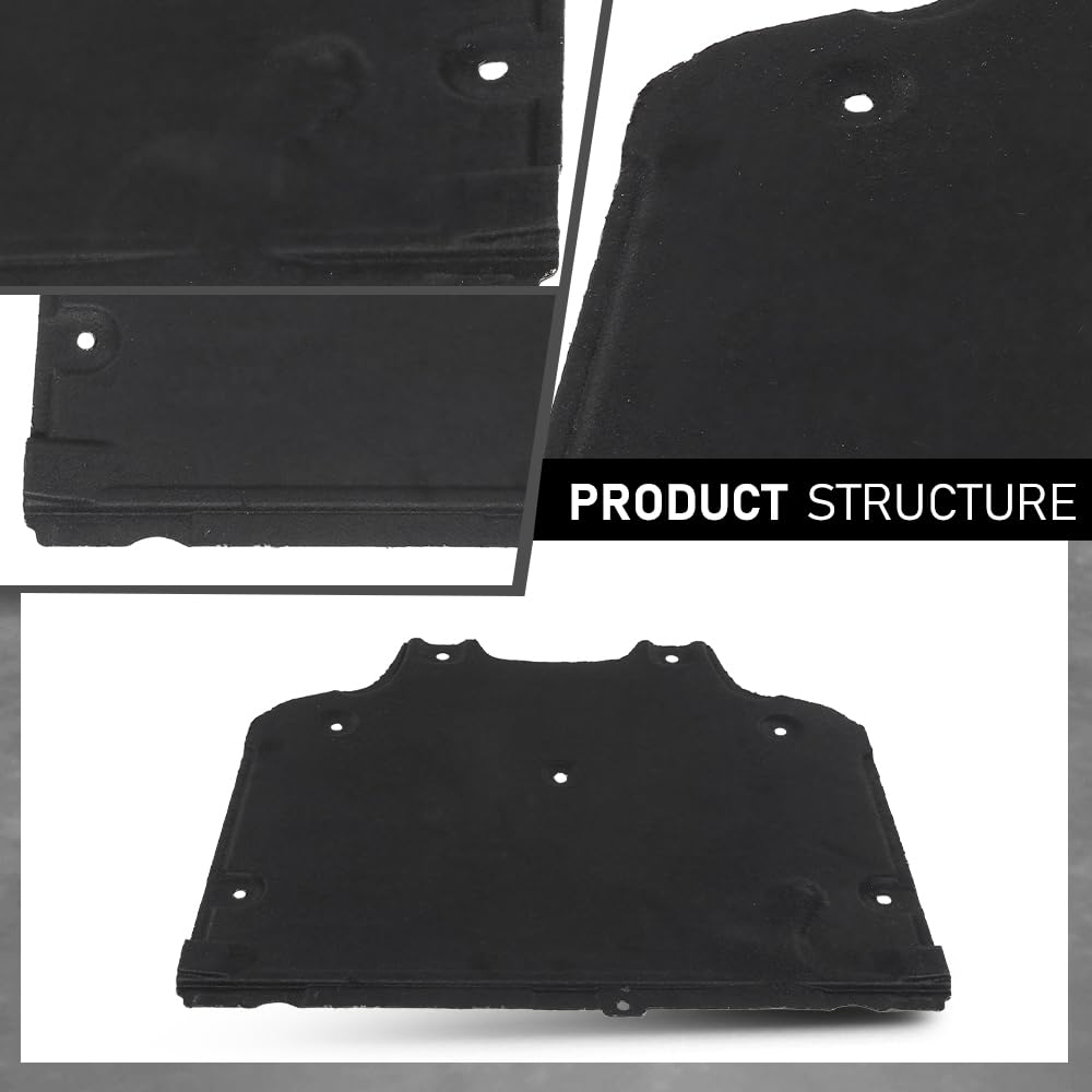 G-PLUS Engine Under Splash Shield Cover, Compatible with Audi S4 2018-2023/ Audi A4 2017-2023, 8W0863822B