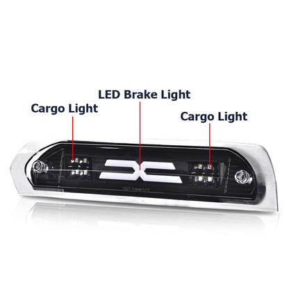 G-PLUS LED Third Brake Light Compatible With 2002-2009 Dodge RAM, 3RD LED Bar Brake/Cargo Light,Type X
