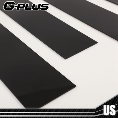 G-PLUS Exterior Pillar Moulding Trim Cladding Under Fuel Door Trim Left Driver Side Compatible with Ford Transit (Gas Engine Only) 150 250 350 2015-2019 BK3Z6129077AA, BK3Z6129077AB