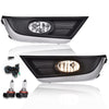 G-PLUS Front Bumper Fog Lights Lamps Compatible with 2017 2018 Honda CR-V CRV 33901-SLE-305 33951-SLE-305 HO1038134 HO1039134 Driver and Passenger Side Bumper Driving Fog Light