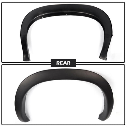 G-PLUS Fender Flares, Compatible with Dodge 2002-2008 Ram 1500/2003-2009 Ram 2500 3500, [Not Fit Dually Models], Factory Style Bolt-on Textured Black Wheel Cover 4pcs