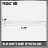 G-PLUS Rear Bumper Cover Upper Molding Compatible with Benz GLE350d 2016 Fit Benz GLE350 2016-2018 1668850701, 1668852474 Silver
