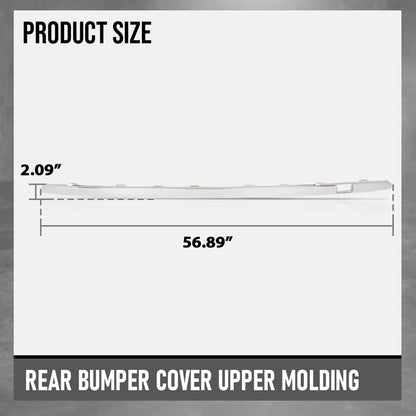 G-PLUS Rear Bumper Cover Upper Molding Compatible with Benz GLE350d 2016 Fit Benz GLE350 2016-2018 1668850701, 1668852474 Silver